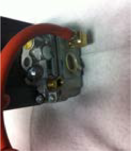 Vacuum Hose on Pressure Tap Fitting and Manometer
